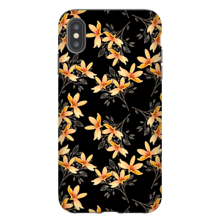 iPhone Xs Max StrongFit Dark Night of Flora by Creativeaxle