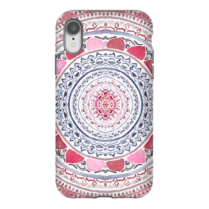 iPhone Xr StrongFit Red & Leisure Mandala   by Tigatiga