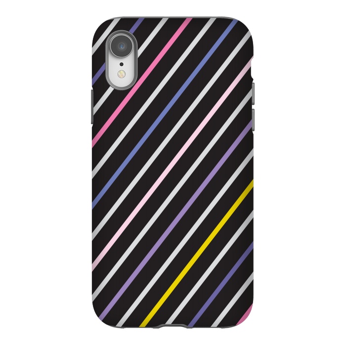 iPhone Xr StrongFit Scribble & Lines Pattern VI by Bledi