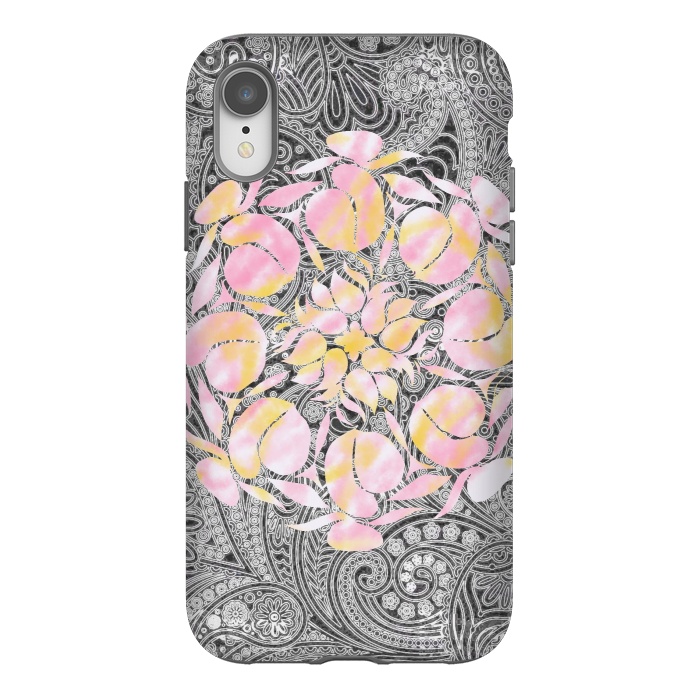iPhone Xr StrongFit Paisley floral by Kashmira Baheti