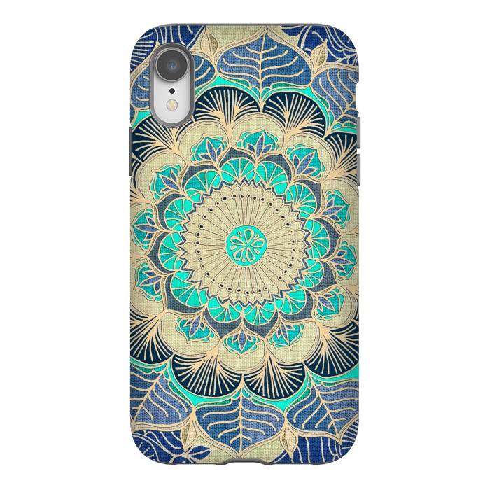 iPhone Xr StrongFit Midnight Bloom by Micklyn Le Feuvre