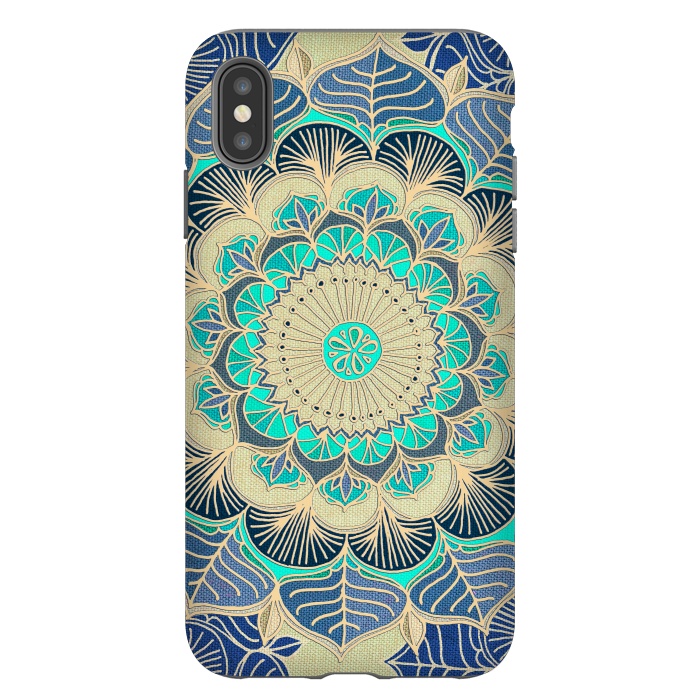 iPhone Xs Max StrongFit Midnight Bloom by Micklyn Le Feuvre