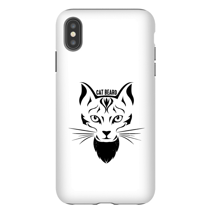 iPhone Xs Max StrongFit cat beard by TMSarts