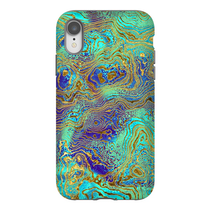 iPhone Xr StrongFit Abstract Marble II by Art Design Works