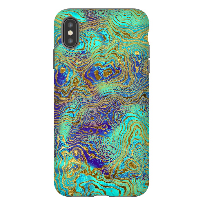 iPhone Xs Max StrongFit Abstract Marble II by Art Design Works