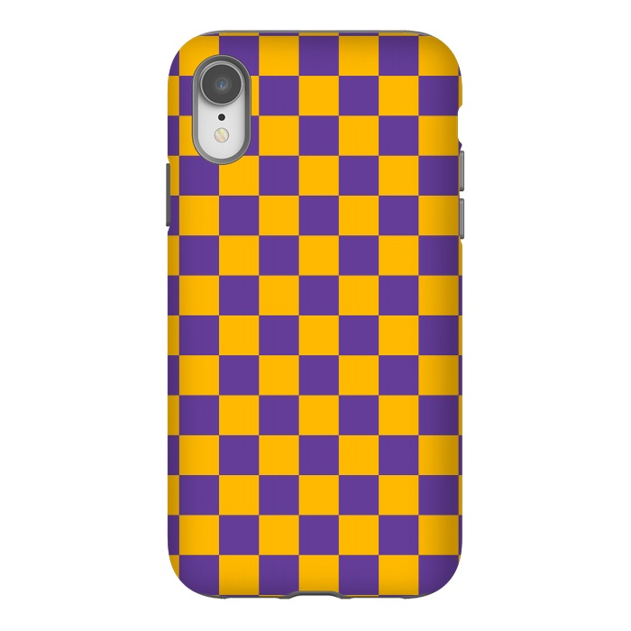 iPhone Xr StrongFit Checkered Pattern II by Art Design Works