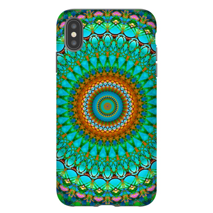 iPhone Xs Max StrongFit Geometric Mandala G388  by Medusa GraphicArt