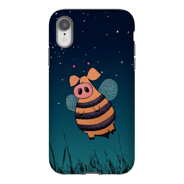 iPhone Xr StrongFit Bumblepig by Mangulica