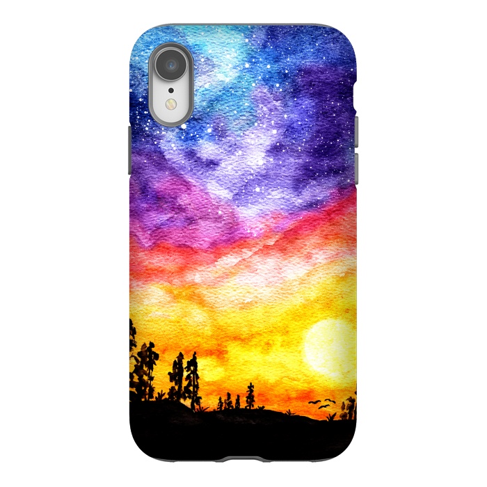 iPhone Xr StrongFit Galaxy Sunset Dream  by Tigatiga