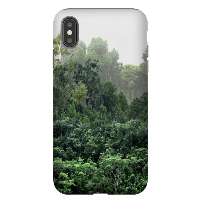 iPhone Xs Max StrongFit Tropical Foggy Forest by ''CVogiatzi.