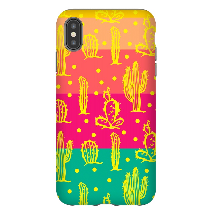iPhone Xs Max StrongFit Cactus in Luminous Tones by Rossy Villarreal