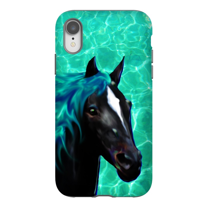 iPhone Xr StrongFit Horse Spirit Water Dream by BluedarkArt