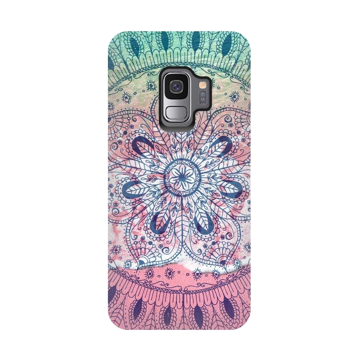 Galaxy S9 StrongFit Summer beach bohemian mandala  by InovArts