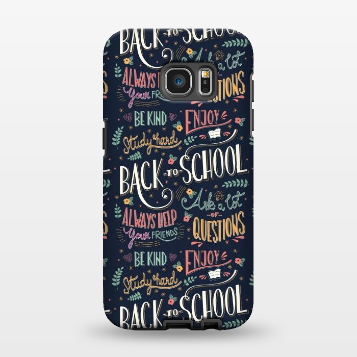 Galaxy S7 EDGE StrongFit Back to school colorful by Jelena Obradovic