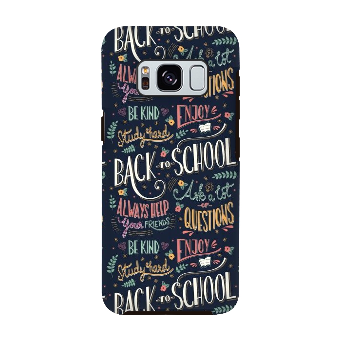 Galaxy S8 StrongFit Back to school colorful by Jelena Obradovic