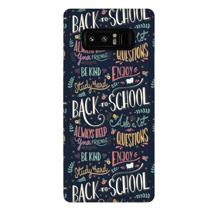 Galaxy Note 8 StrongFit Back to school colorful by Jelena Obradovic