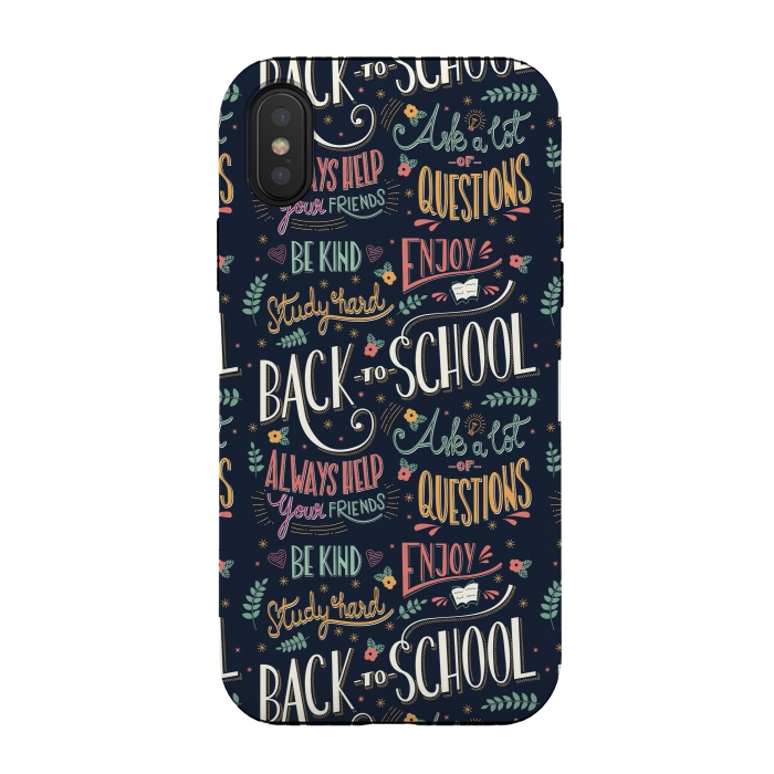 iPhone Xs / X StrongFit Back to school colorful by Jelena Obradovic