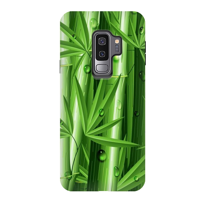 Galaxy S9 plus StrongFit Bamboo Jungle Zen by BluedarkArt