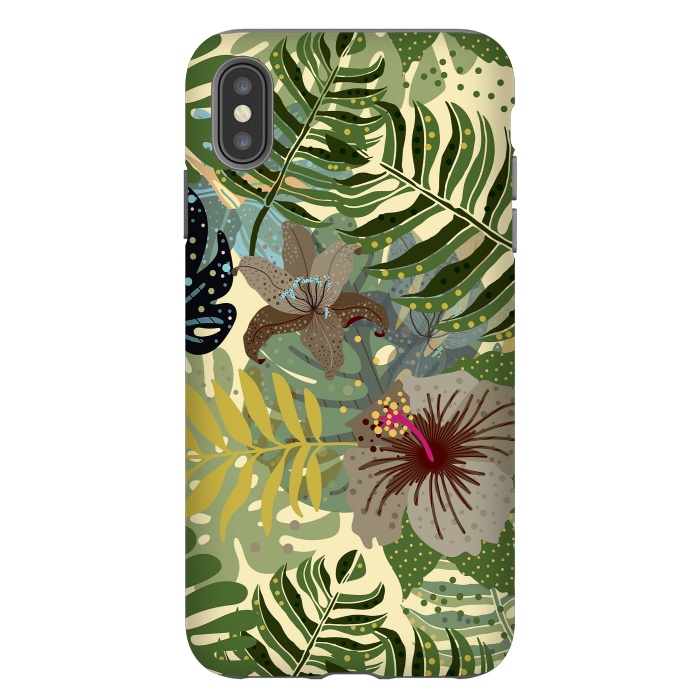 iPhone Xs Max StrongFit Jungle Foliage by  Utart