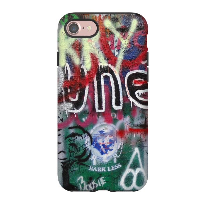 iPhone 7 StrongFit Graffiti Grunge Wall Art by Andrea Haase