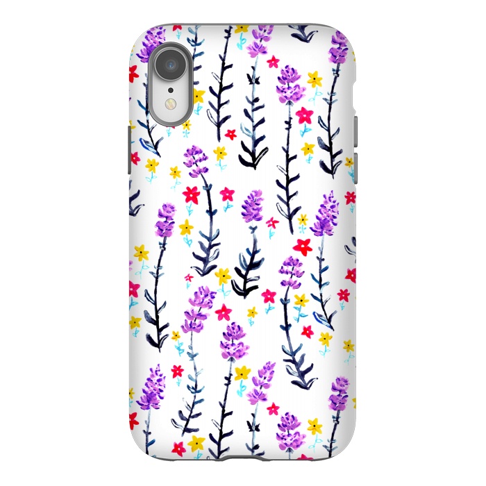 iPhone Xr StrongFit Gouache Lavender  by Tigatiga