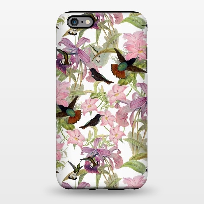 iPhone 6/6s plus StrongFit Hummingbirds and Tropical Flowers by  Utart