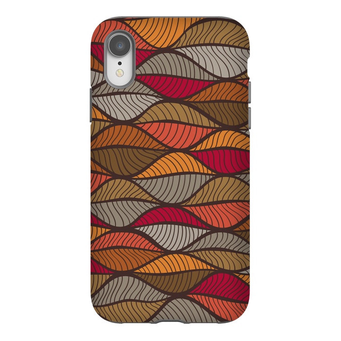 iPhone Xr StrongFit Sea of Autumn Leaves by Majoih