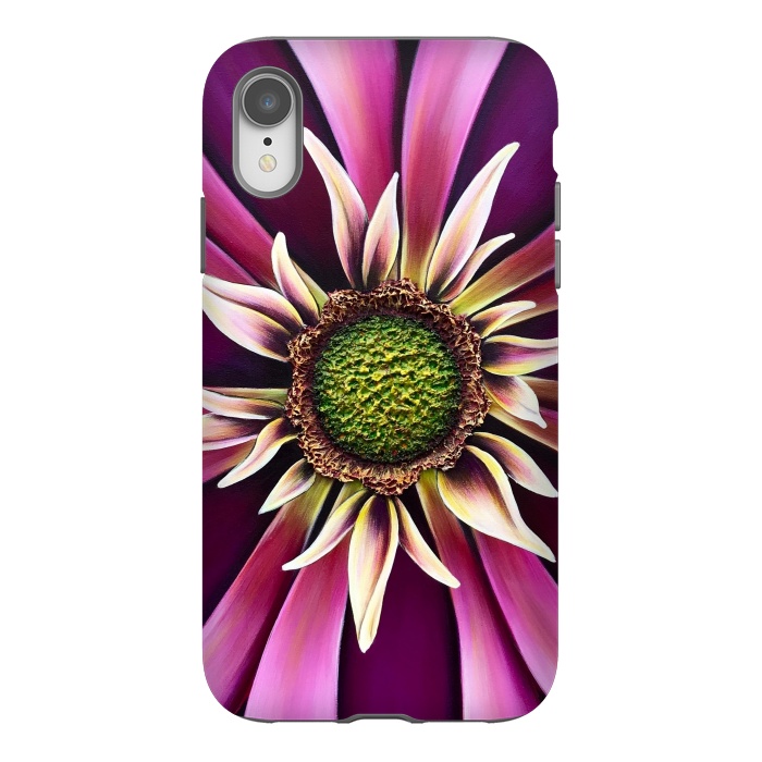iPhone Xr StrongFit Pink Burst by Denise Cassidy Wood