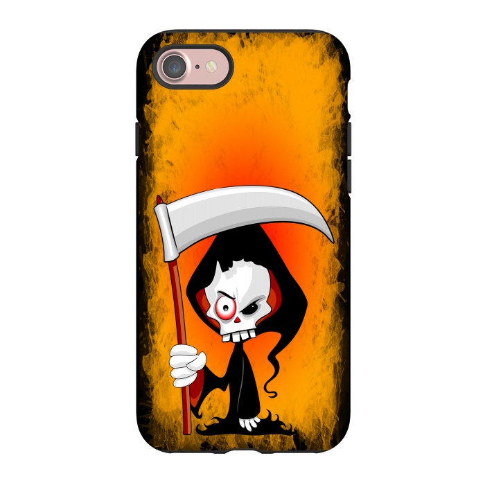iPhone 7 StrongFit Grim Reaper Creepy Cartoon Character  by BluedarkArt