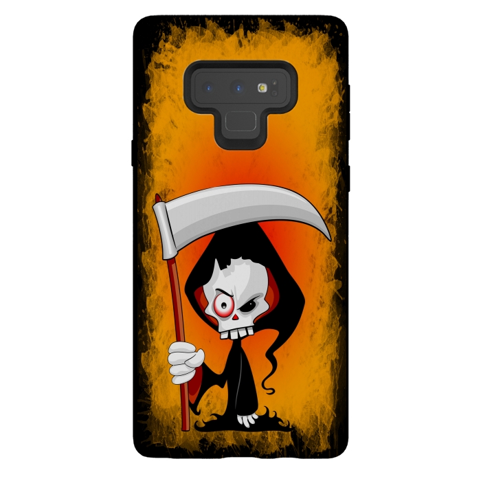 Galaxy Note 9 StrongFit Grim Reaper Creepy Cartoon Character  by BluedarkArt