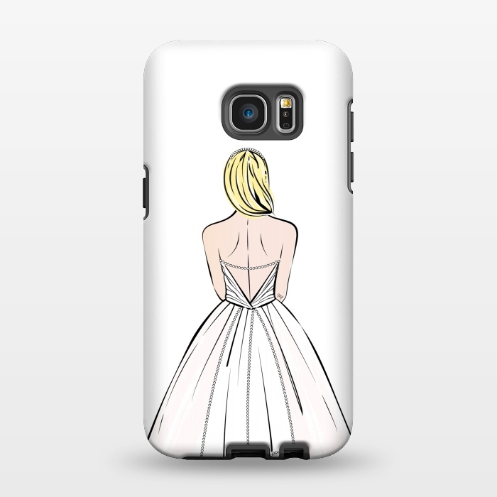 Galaxy S7 EDGE StrongFit Elegant bride illustration by Martina