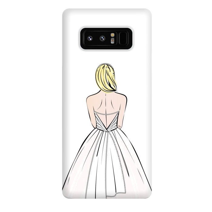 Galaxy Note 8 StrongFit Elegant bride illustration by Martina