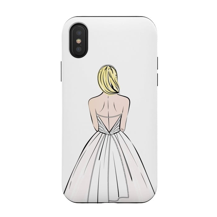iPhone Xs / X StrongFit Elegant bride illustration by Martina