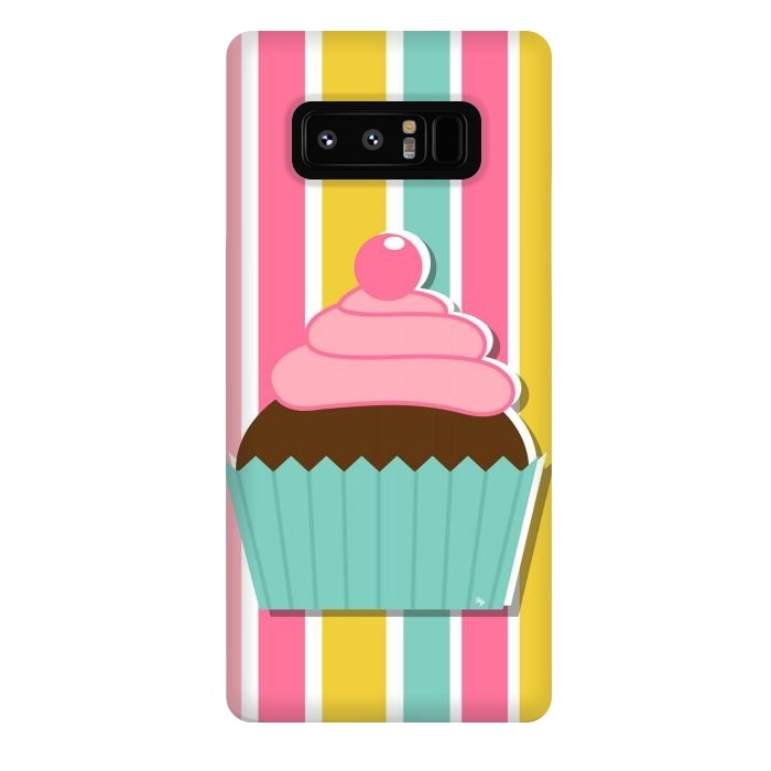 Galaxy Note 8 StrongFit Colorful cupcake by Martina
