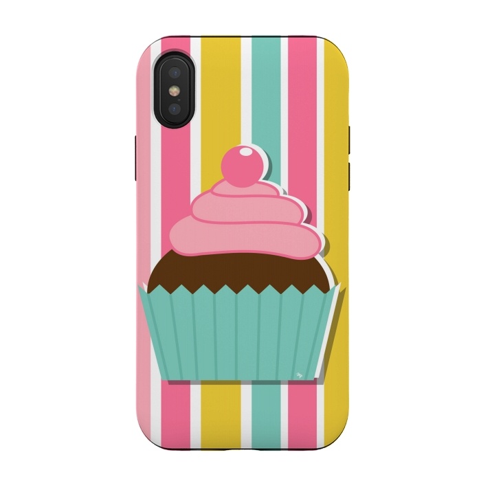 iPhone Xs / X StrongFit Colorful cupcake by Martina
