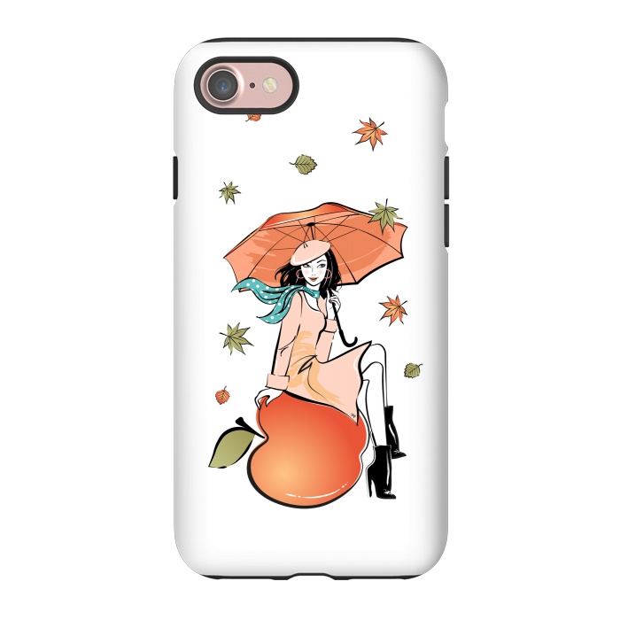 iPhone 7 StrongFit Autumn Girl by Martina
