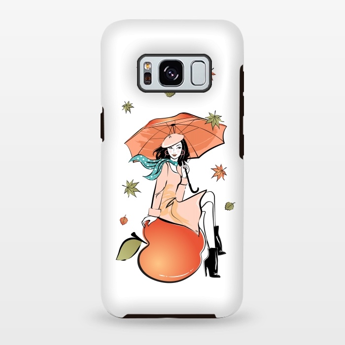 Galaxy S8 plus StrongFit Autumn Girl by Martina