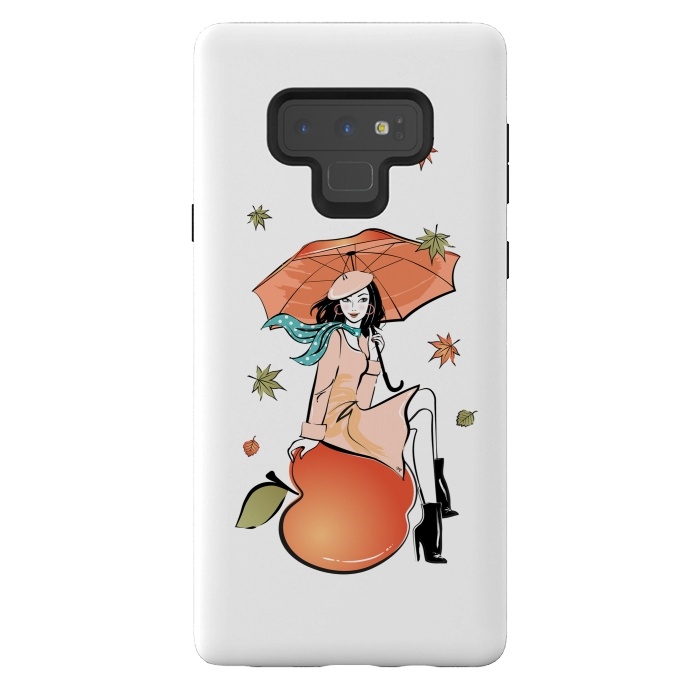 Galaxy Note 9 StrongFit Autumn Girl by Martina