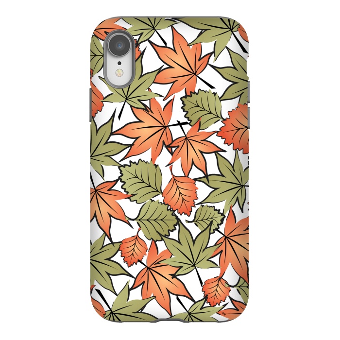 iPhone Xr StrongFit Autumne leaves pattern by Martina