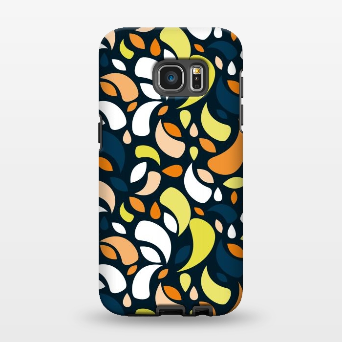 Galaxy S7 EDGE StrongFit multicolored leaf shapes by TMSarts