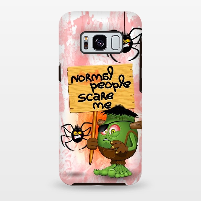 Galaxy S8 plus StrongFit 'Normal People Scare Me' Humorous Frankenstein Character   by BluedarkArt
