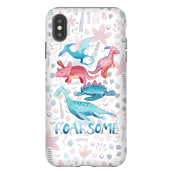 iPhone Xs Max StrongFit Roarsome Dino's by gingerlique