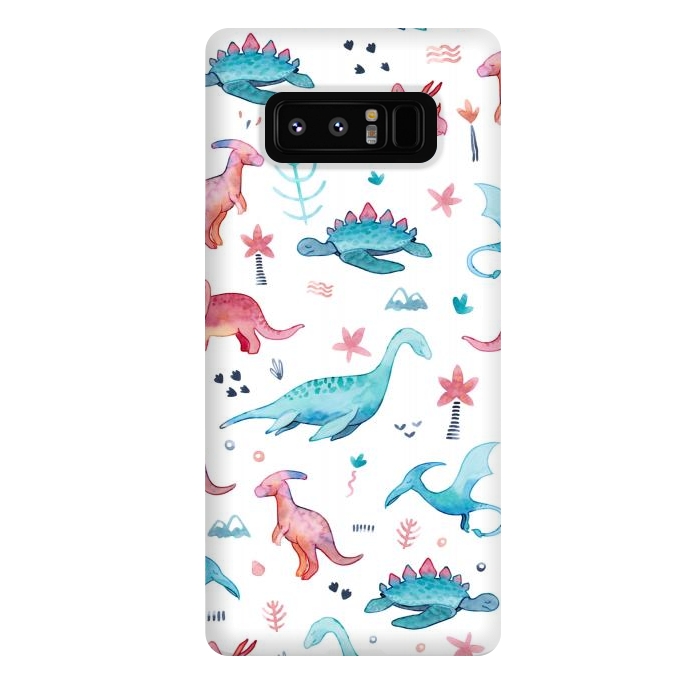 Galaxy Note 8 StrongFit Dinosaurs Love by gingerlique