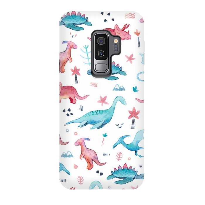 Galaxy S9 plus StrongFit Dinosaurs Love by gingerlique