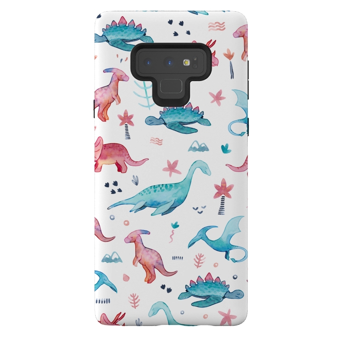 Galaxy Note 9 StrongFit Dinosaurs Love by gingerlique