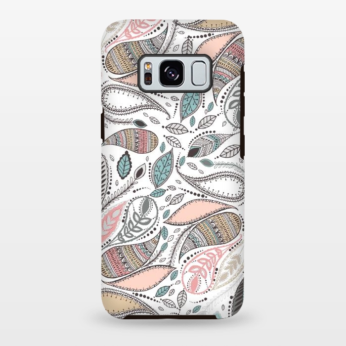 Galaxy S8 plus StrongFit Paisley  by Rose Halsey