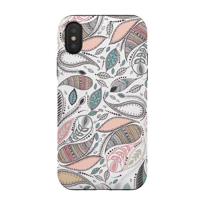 iPhone Xs / X StrongFit Paisley  by Rose Halsey
