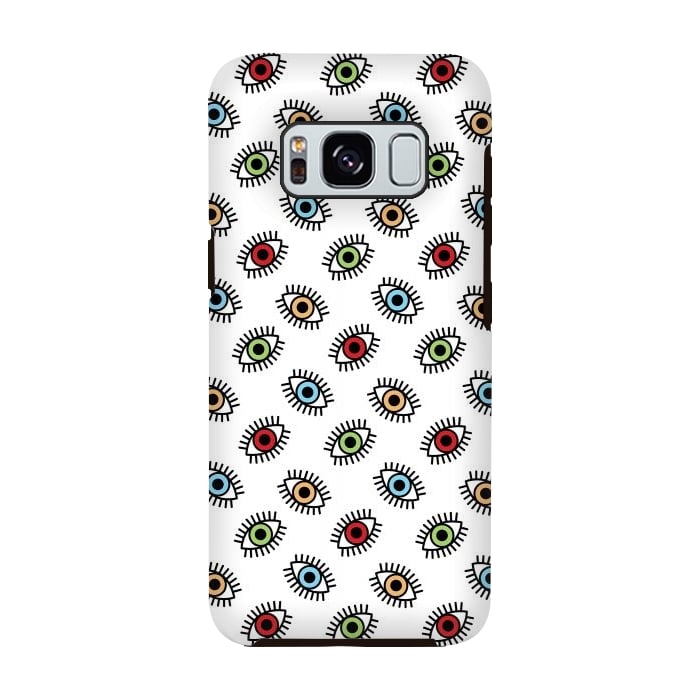 Galaxy S8 StrongFit Eyes pattern by Laura Nagel