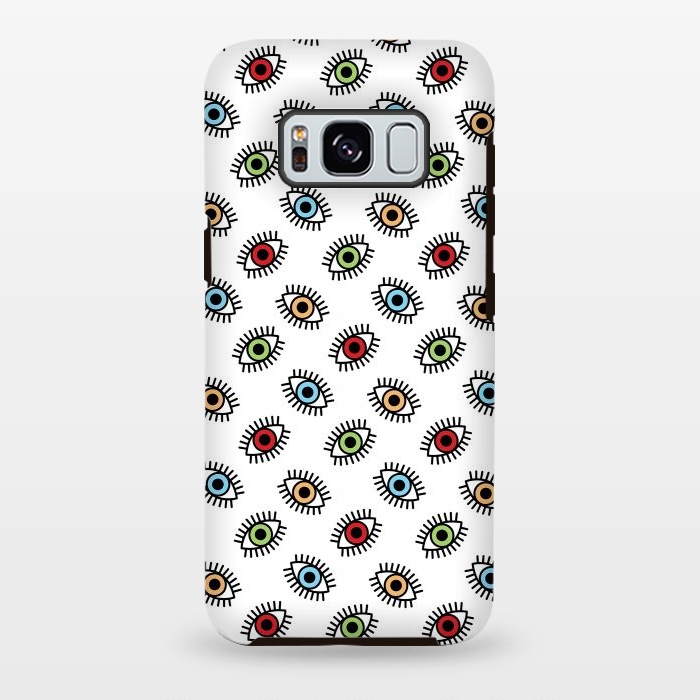 Galaxy S8 plus StrongFit Eyes pattern by Laura Nagel