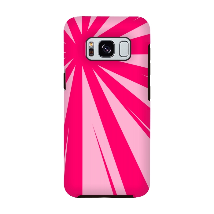 Galaxy S8 StrongFit pink lines pattern 2 by MALLIKA
